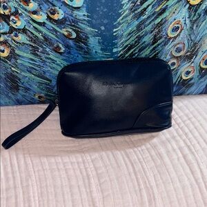 Vintage Salvatore Ferragamo Navy Cosmetic Case